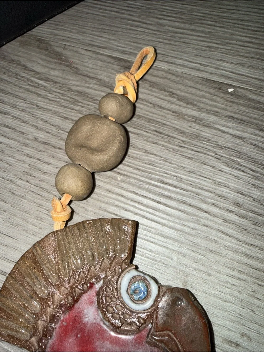 Handcrafted Ceramic Bird Wall Hangings Set of 2 Blue and White Vintage